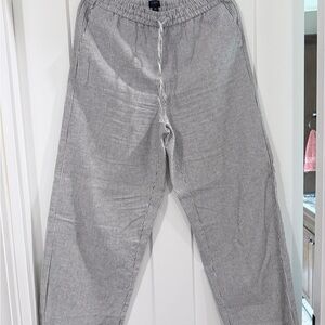 Women's Striped Black and White Pants